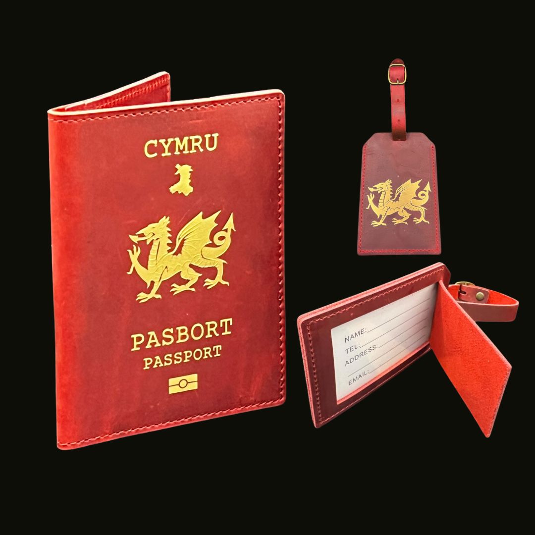 Welsh Passport Leather Travel Wallets