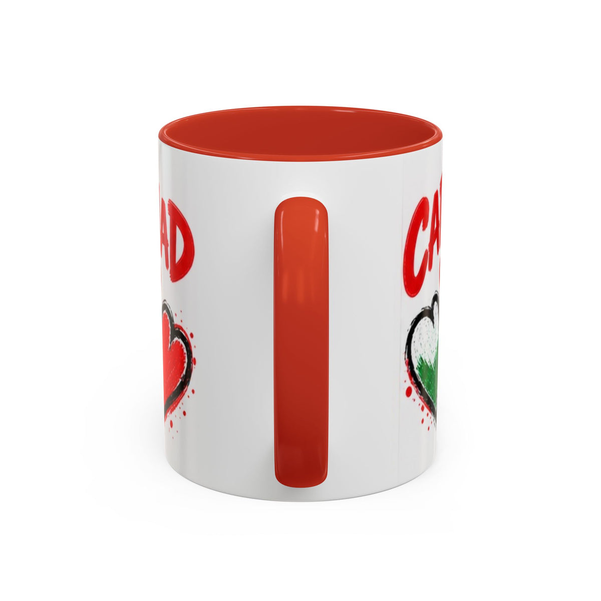 Cariad Love Hearts Accent Coffee Mug