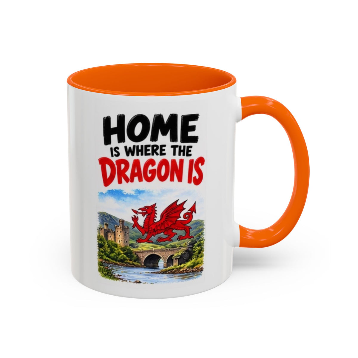 Home Is Where the Dragon Is Welsh Dragon Coffee Mug