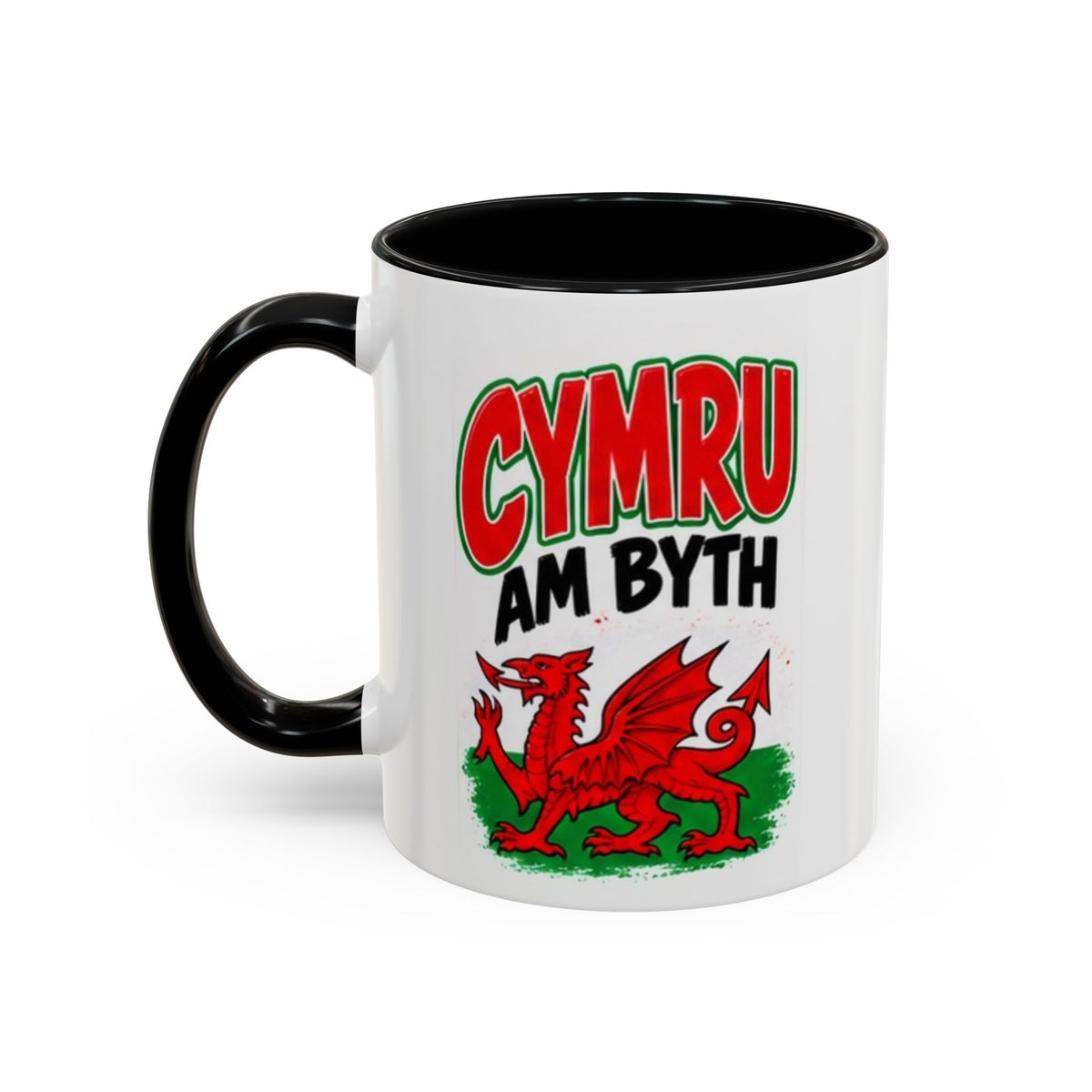 Cymru Am Byth Welsh Dragon Coffee Mug
