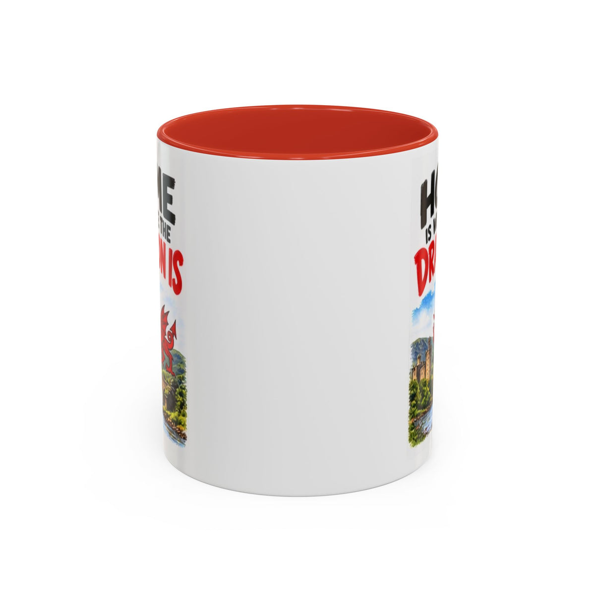 Home Is Where the Dragon Is Welsh Dragon Coffee Mug