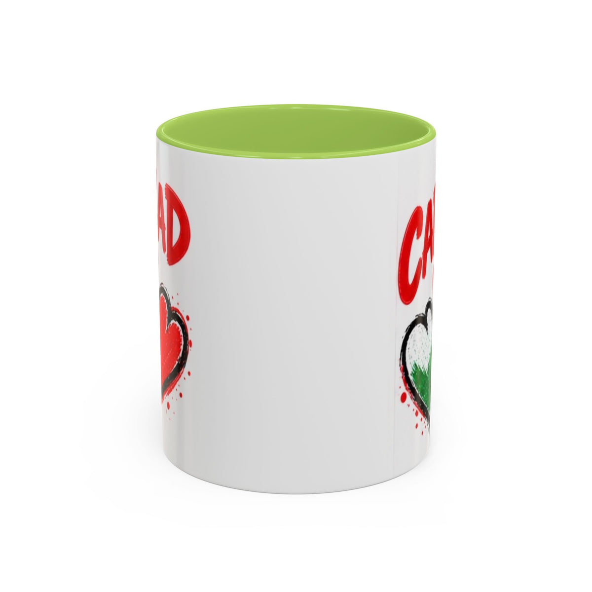 Cariad Love Hearts Accent Coffee Mug