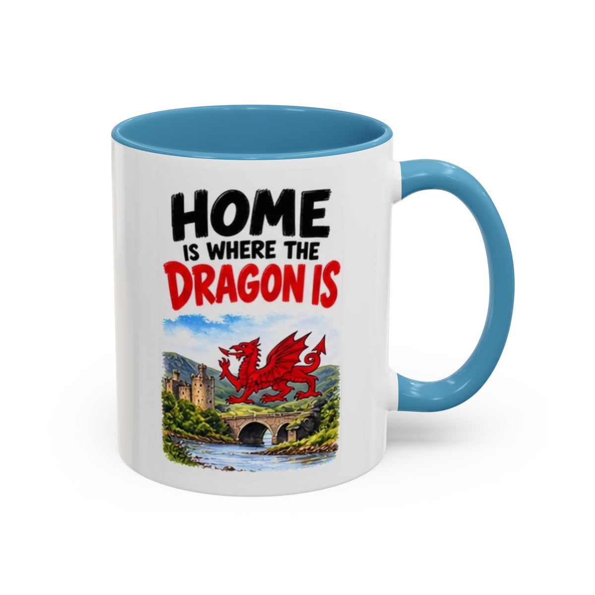 Home Is Where the Dragon Is Welsh Dragon Coffee Mug