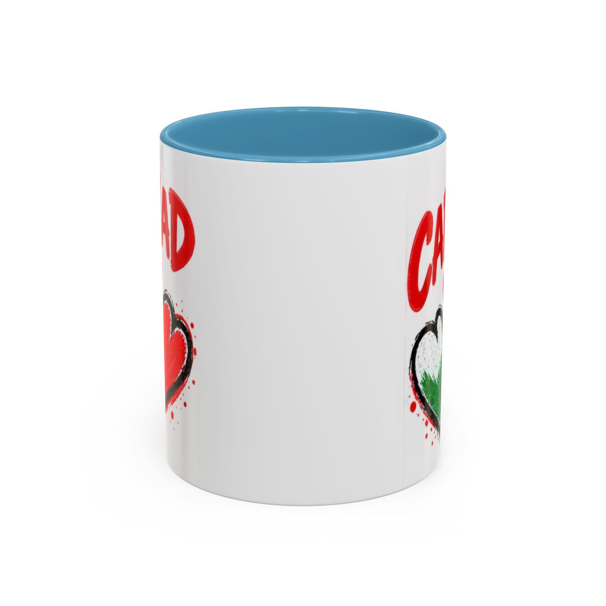 Cariad Love Hearts Accent Coffee Mug