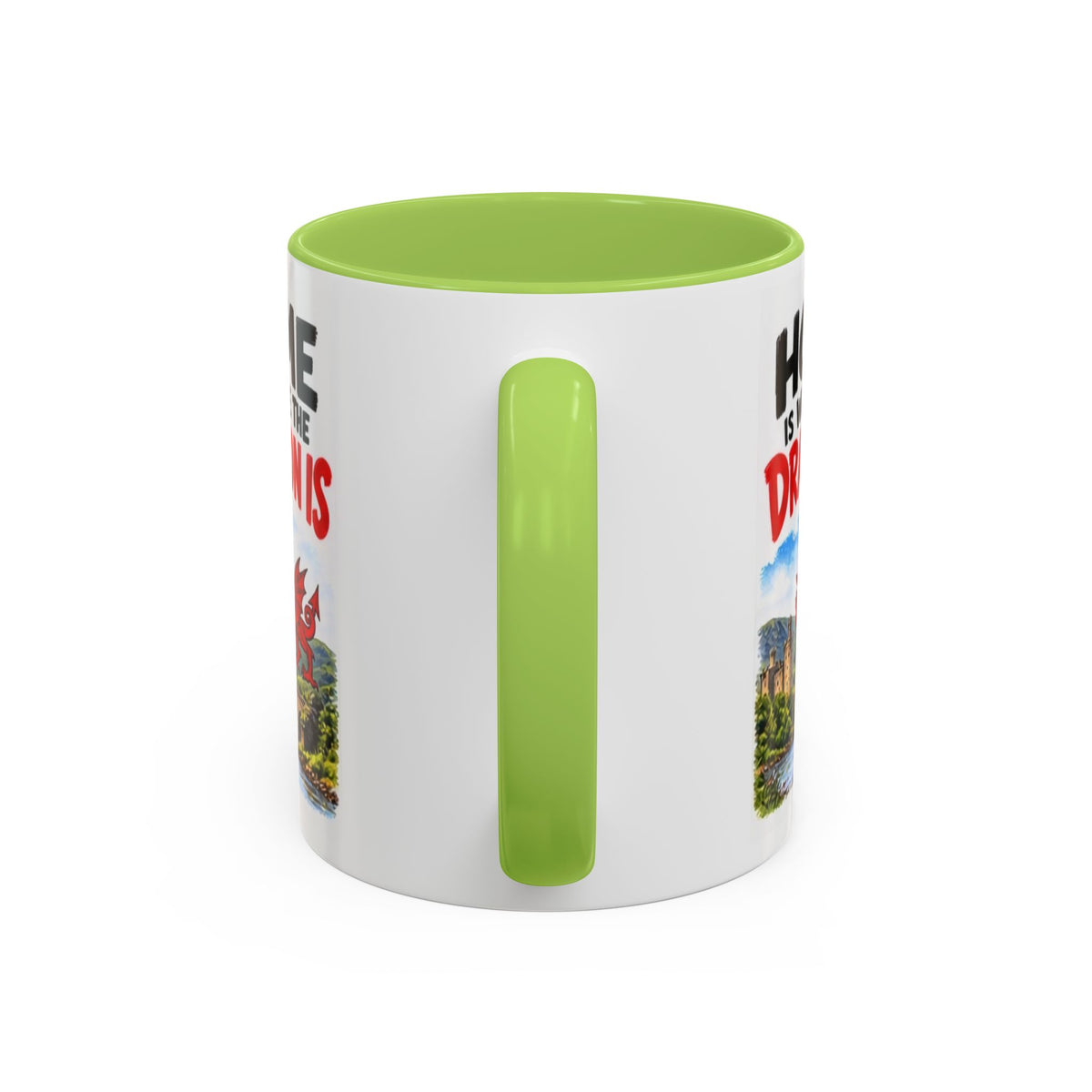 Home Is Where the Dragon Is Welsh Dragon Coffee Mug