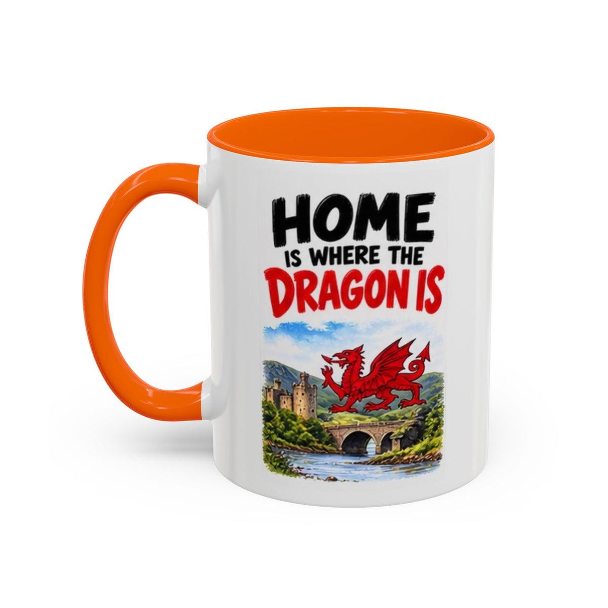 Home Is Where the Dragon Is Welsh Dragon Coffee Mug