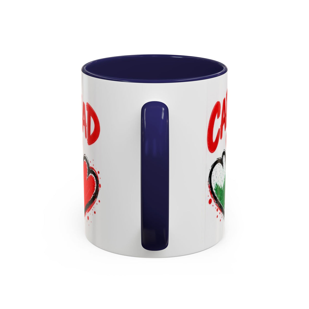 Cariad Love Hearts Accent Coffee Mug
