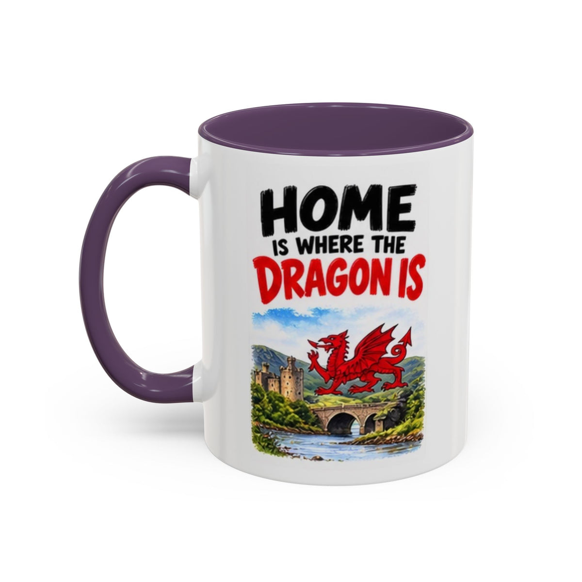 Home Is Where the Dragon Is Welsh Dragon Coffee Mug