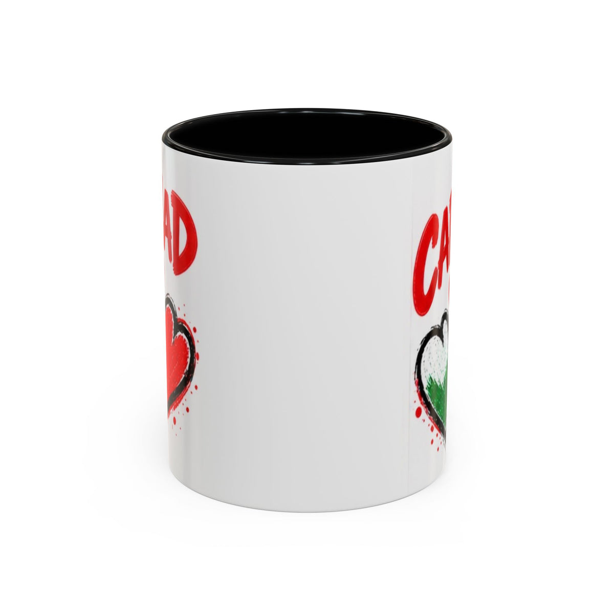 Cariad Love Hearts Accent Coffee Mug