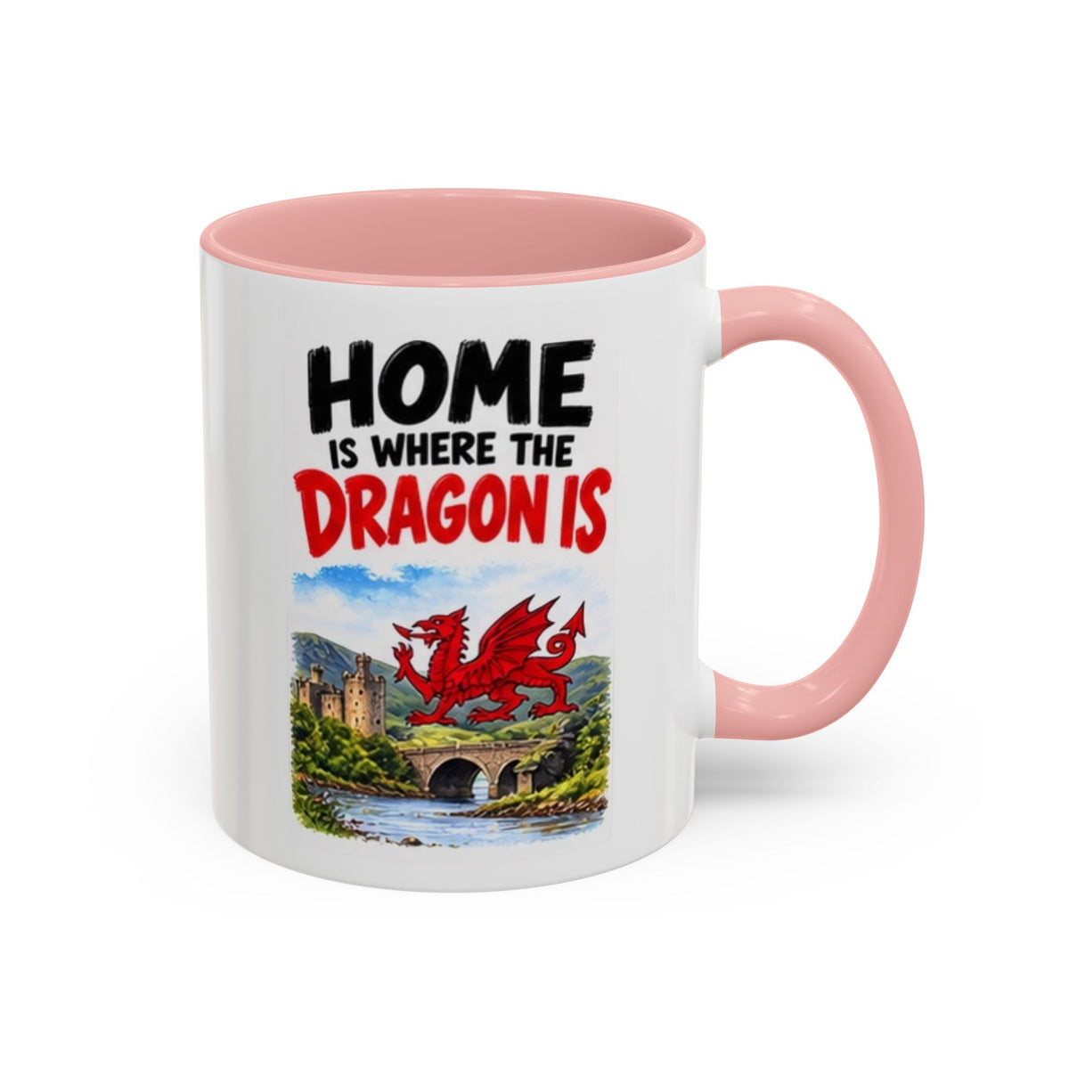 Home Is Where the Dragon Is Welsh Dragon Coffee Mug