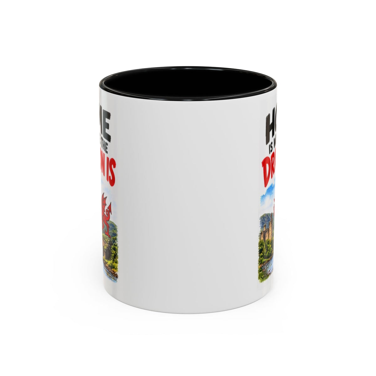Home Is Where the Dragon Is Welsh Dragon Coffee Mug