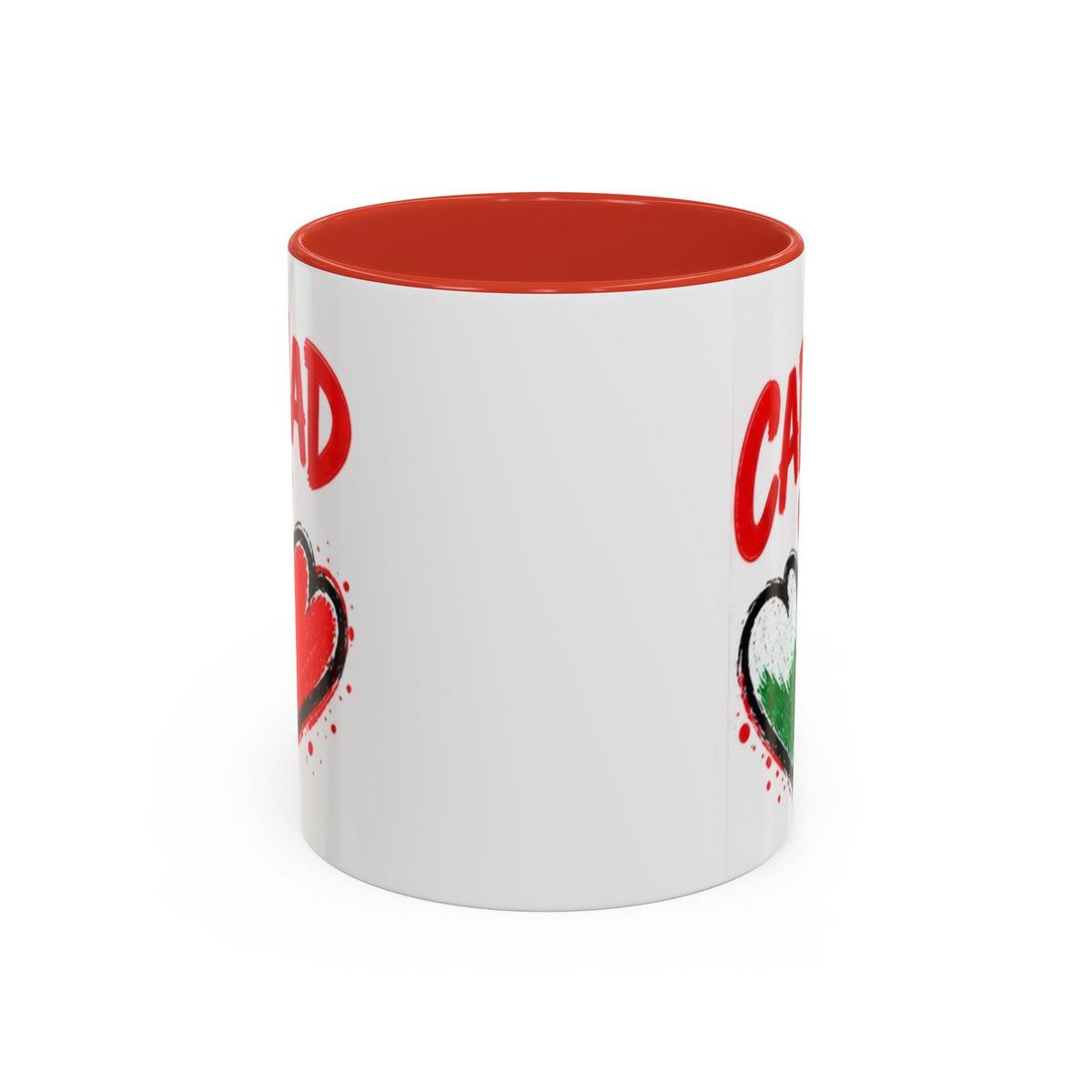 Cariad Love Hearts Accent Coffee Mug