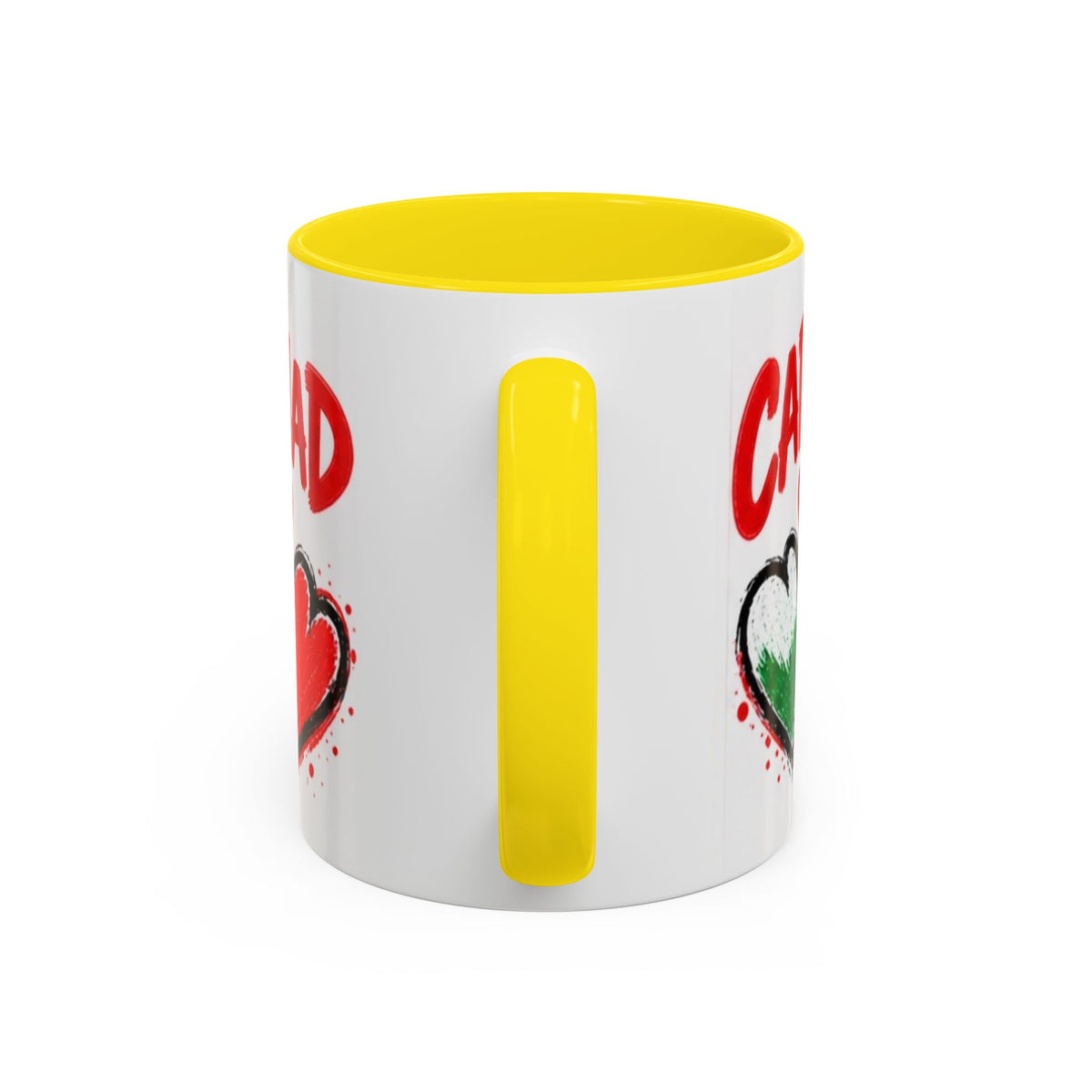 Cariad Love Hearts Accent Coffee Mug