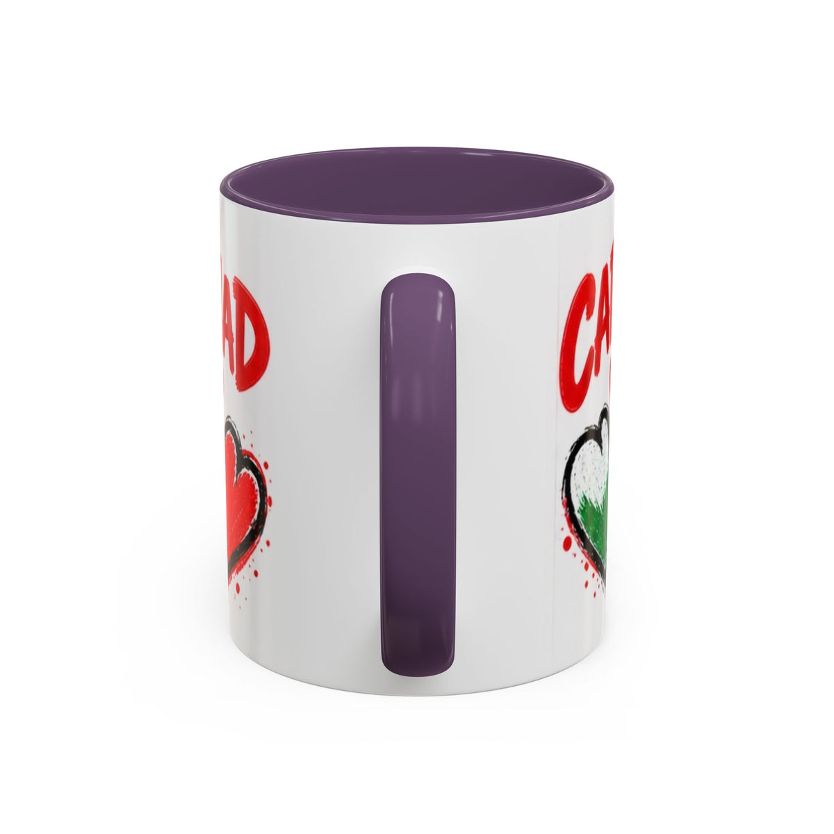 Cariad Love Hearts Accent Coffee Mug