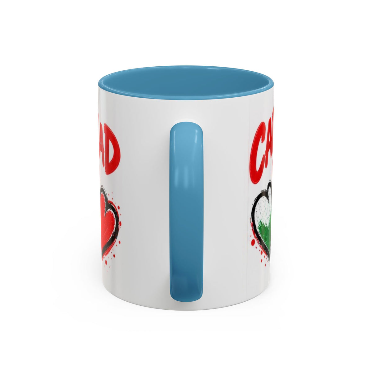 Cariad Love Hearts Accent Coffee Mug