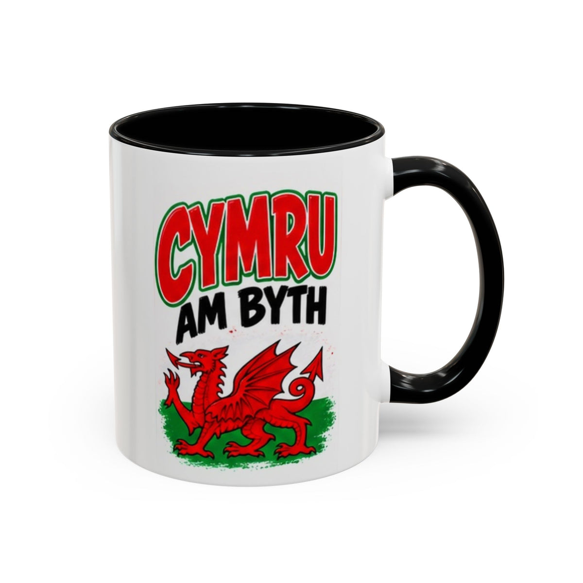 Cymru Am Byth Welsh Dragon Coffee Mug