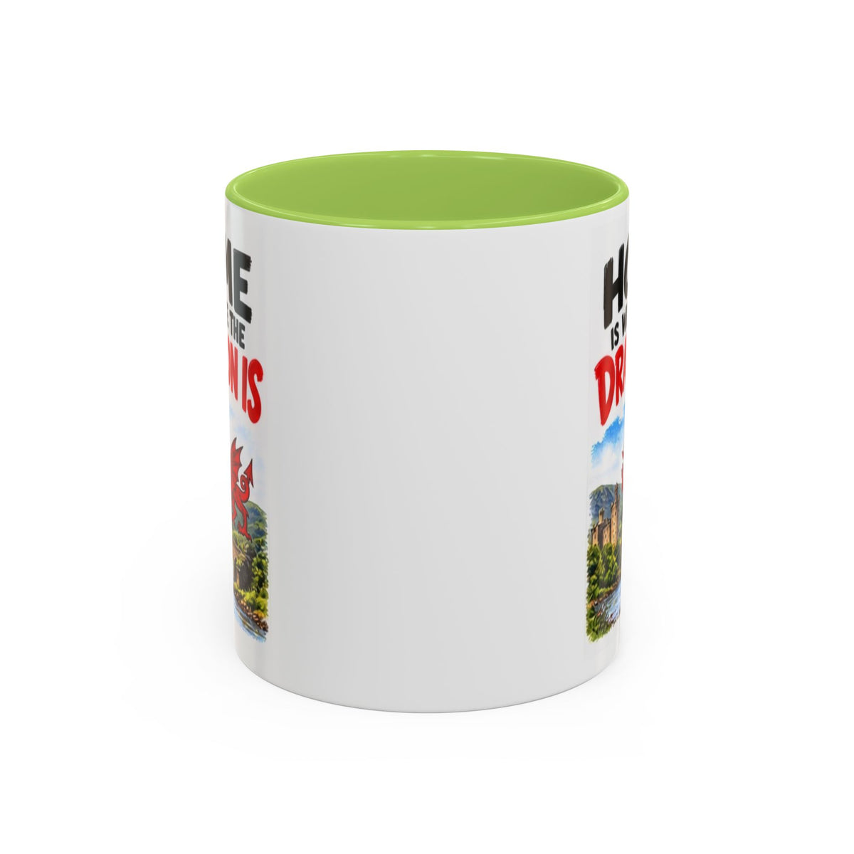 Home Is Where the Dragon Is Welsh Dragon Coffee Mug