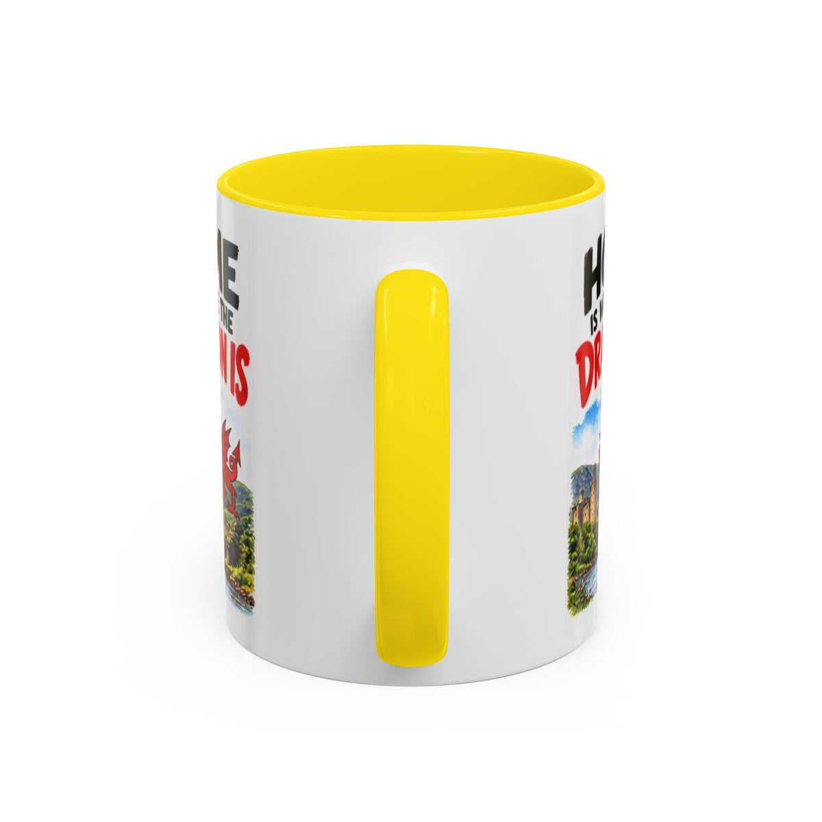 Home Is Where the Dragon Is Welsh Dragon Coffee Mug