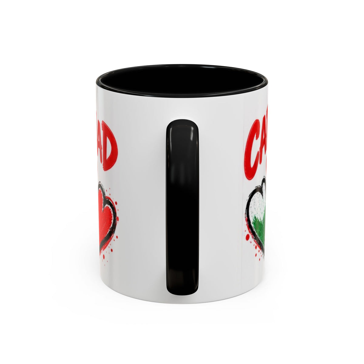 Cariad Love Hearts Accent Coffee Mug