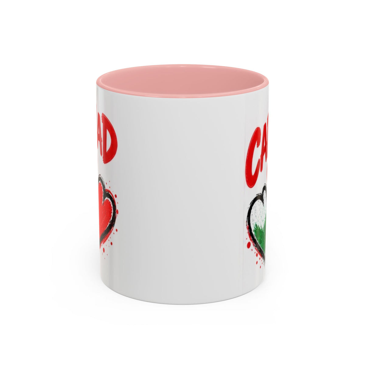 Cariad Love Hearts Accent Coffee Mug