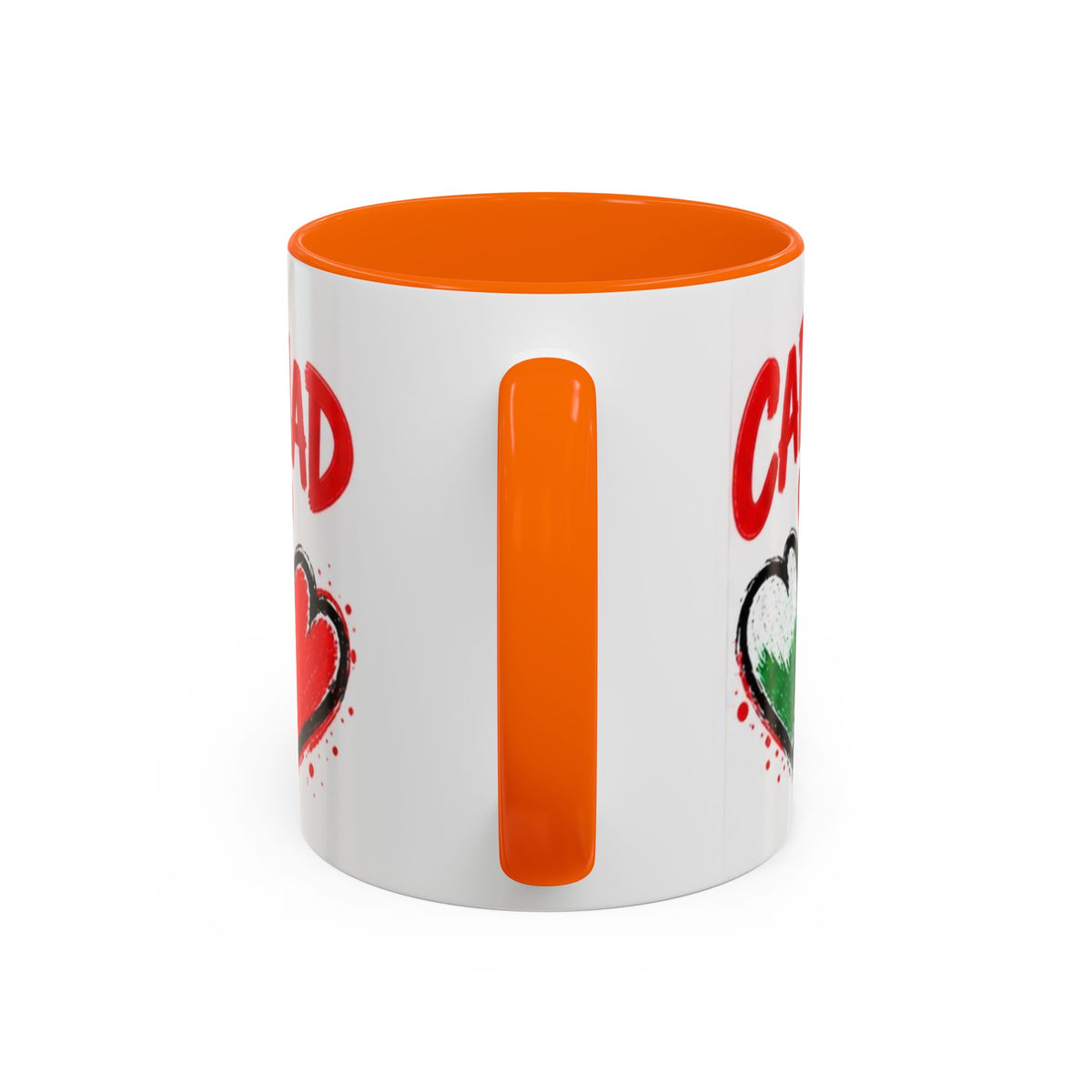 Cariad Love Hearts Accent Coffee Mug