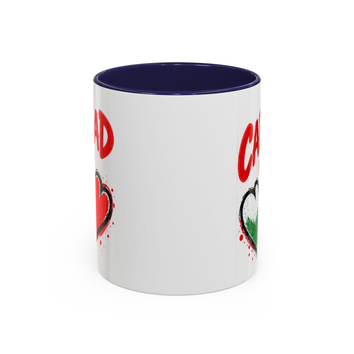 Cariad Love Hearts Accent Coffee Mug