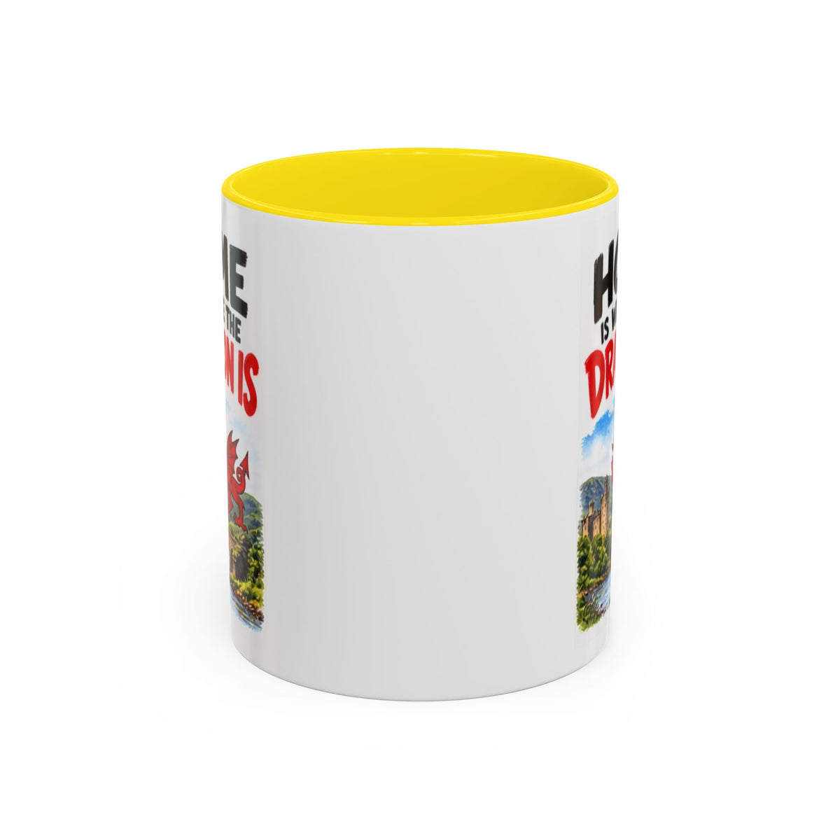 Home Is Where the Dragon Is Welsh Dragon Coffee Mug