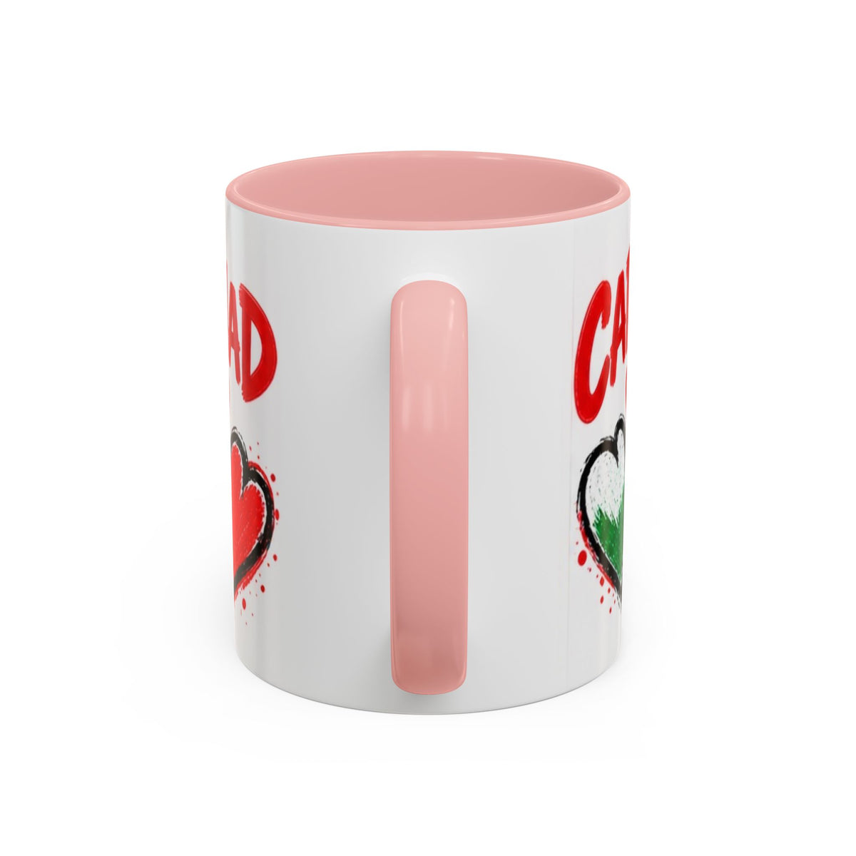 Cariad Love Hearts Accent Coffee Mug