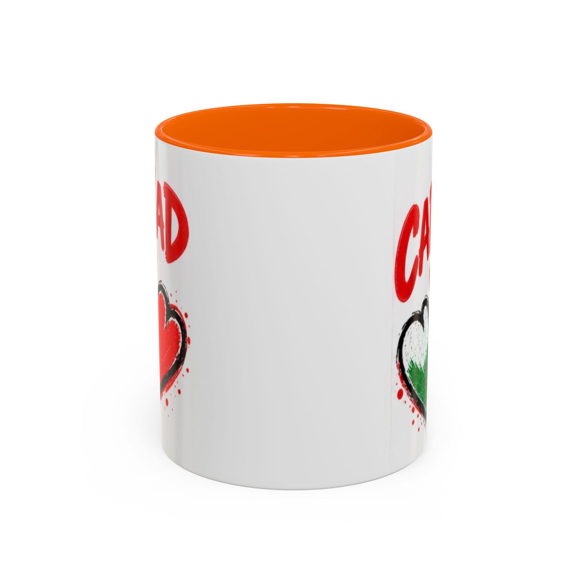 Cariad Love Hearts Accent Coffee Mug