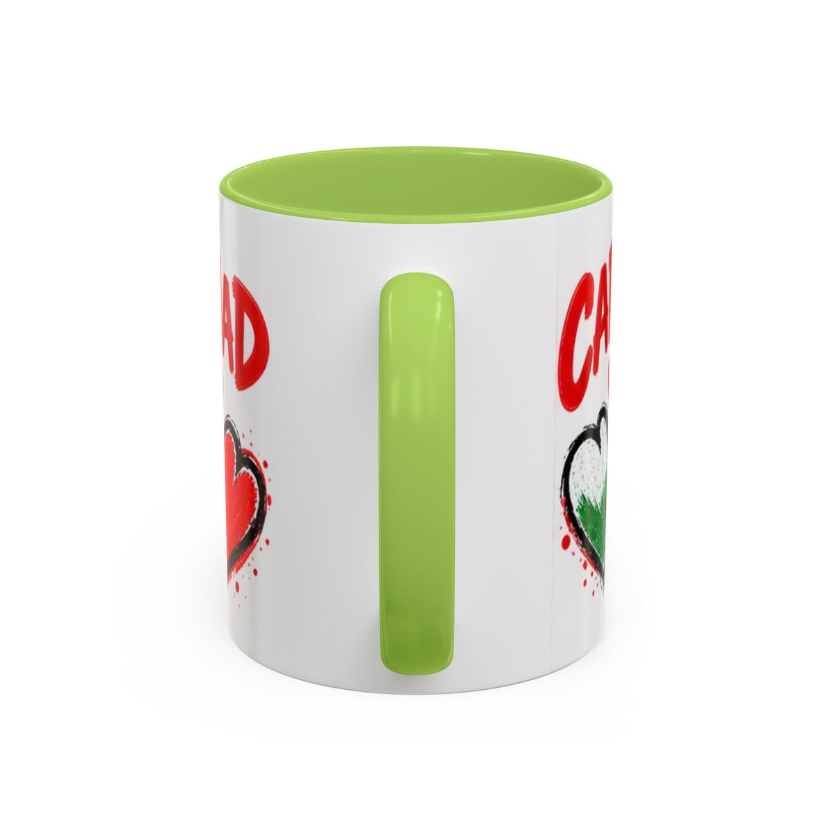 Cariad Love Hearts Accent Coffee Mug