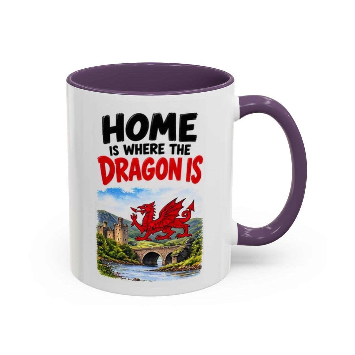 Home Is Where the Dragon Is Welsh Dragon Coffee Mug