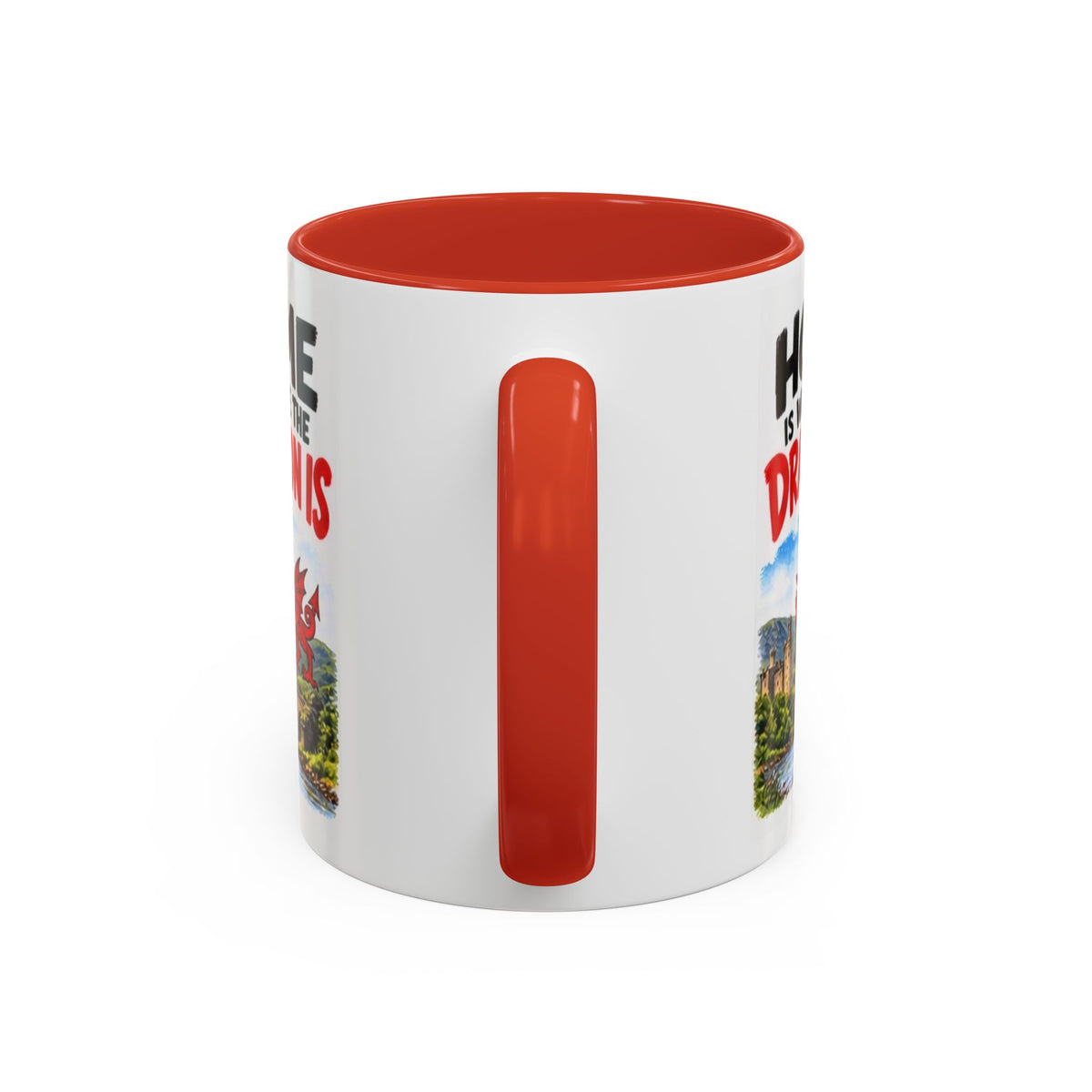 Home Is Where the Dragon Is Welsh Dragon Coffee Mug