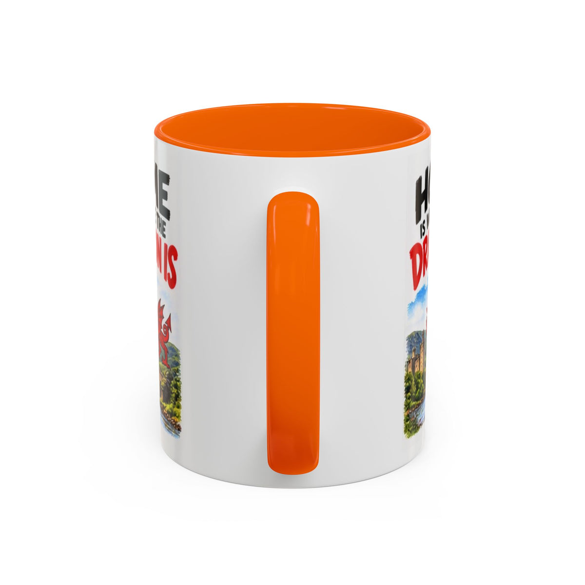 Home Is Where the Dragon Is Welsh Dragon Coffee Mug