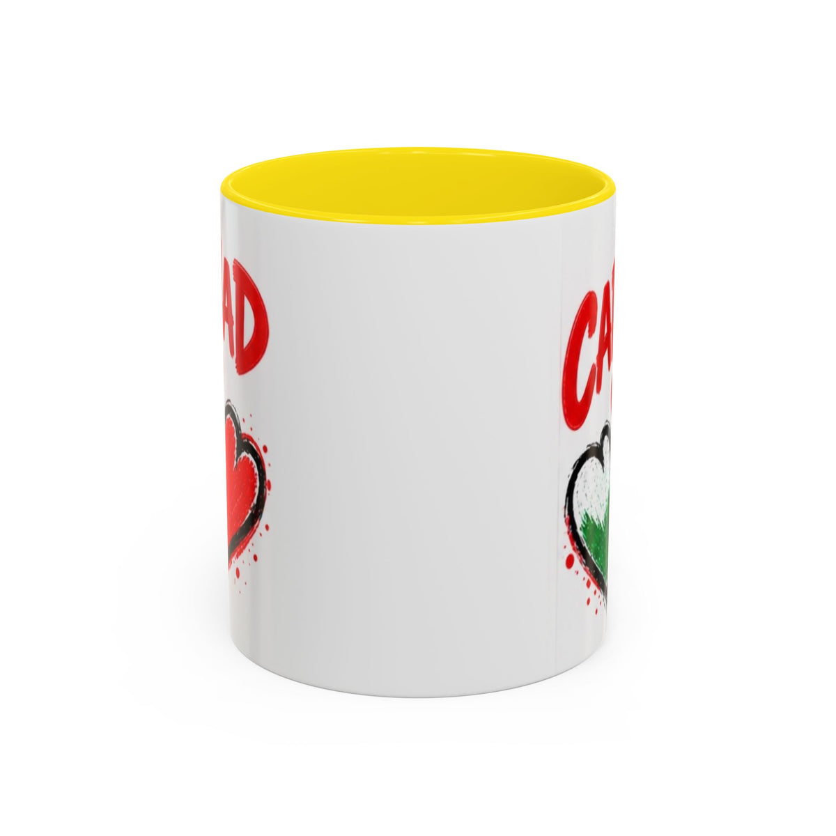 Cariad Love Hearts Accent Coffee Mug